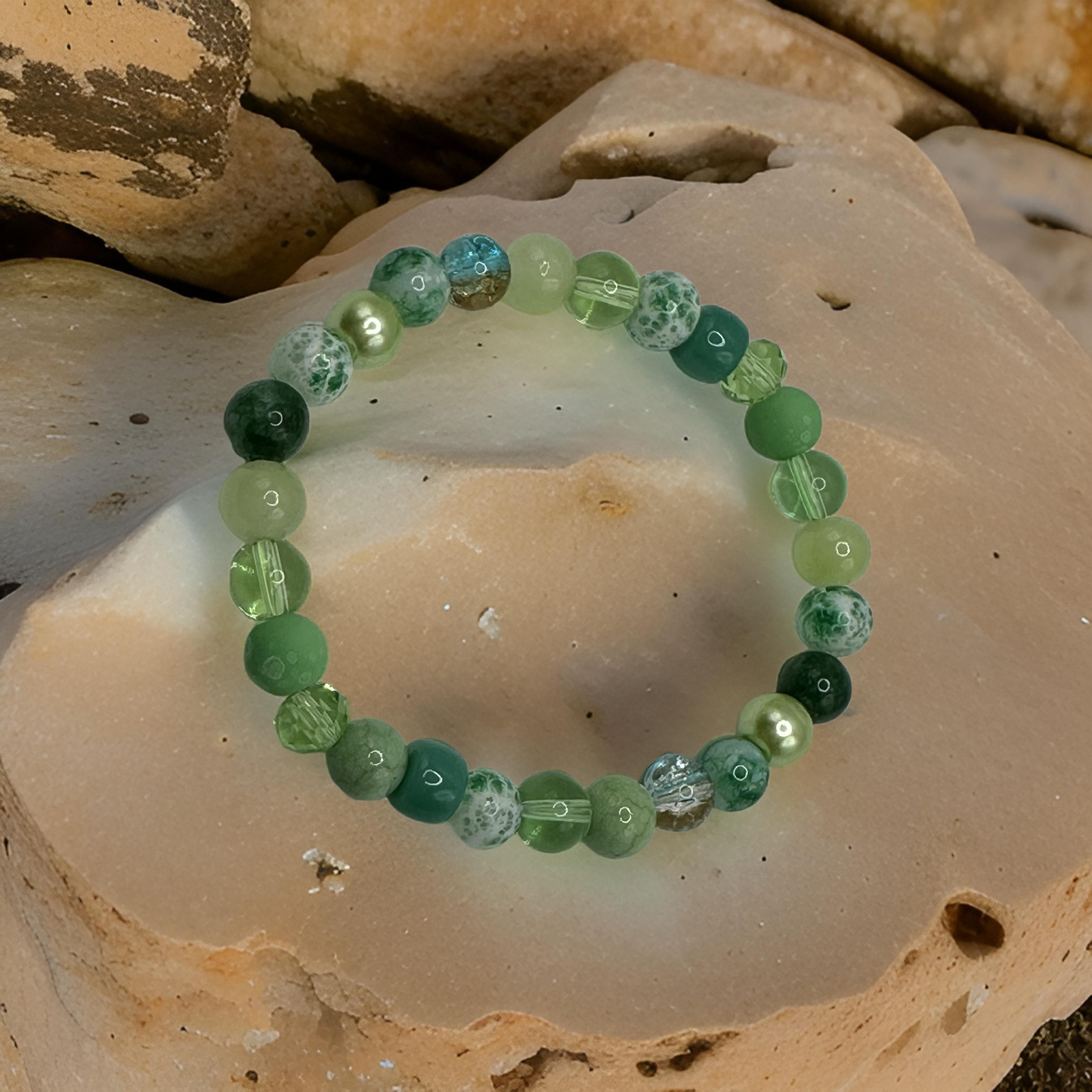 Green Agate Bracelet - Harmony, Health and Abundance